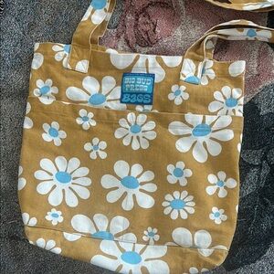 Big Bud Press Floral Tote Bag and Baggu medium crescent cheetah print
